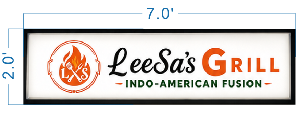 Custom Lightbox Sign For Sushrutha Mooga