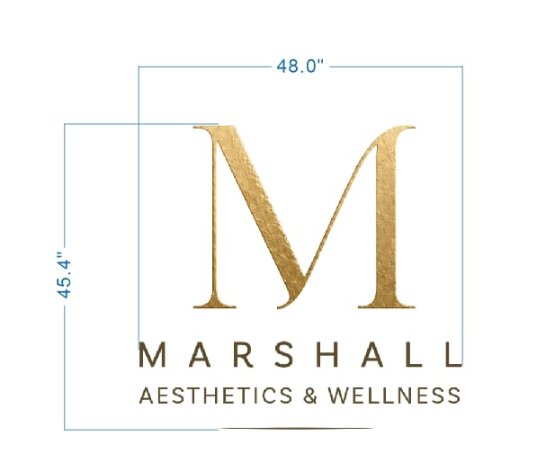 Custom Gold Metal Sign For Gold Metal