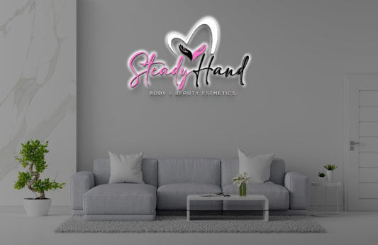 Custom Acrylic Backlit Sign For Athena