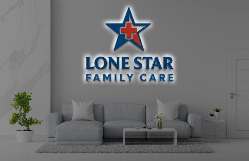 Custom Backlit Sign For Lone Star Family Care