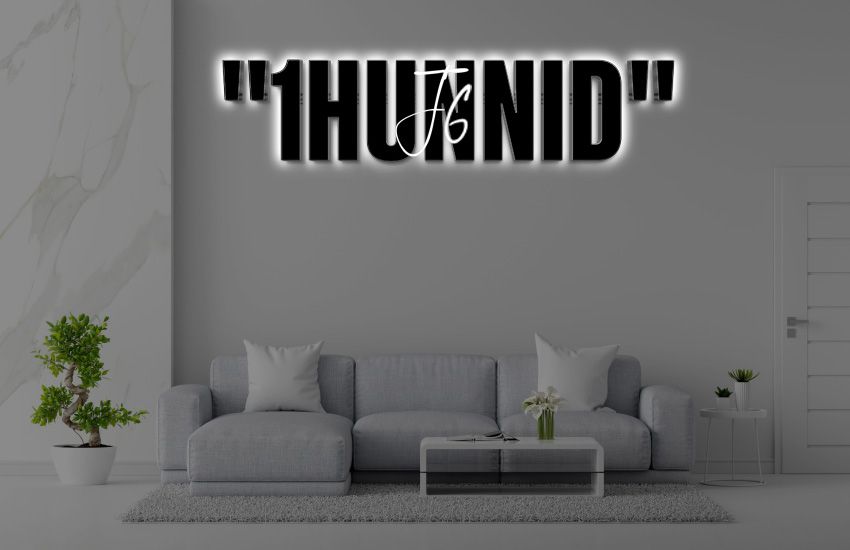 Custom Acrylic Backlit Sign For Jordan