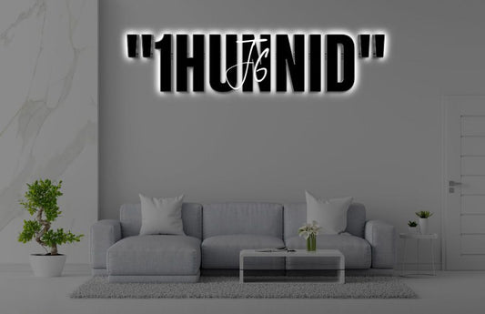 Custom Acrylic Backlit Sign For Jordan