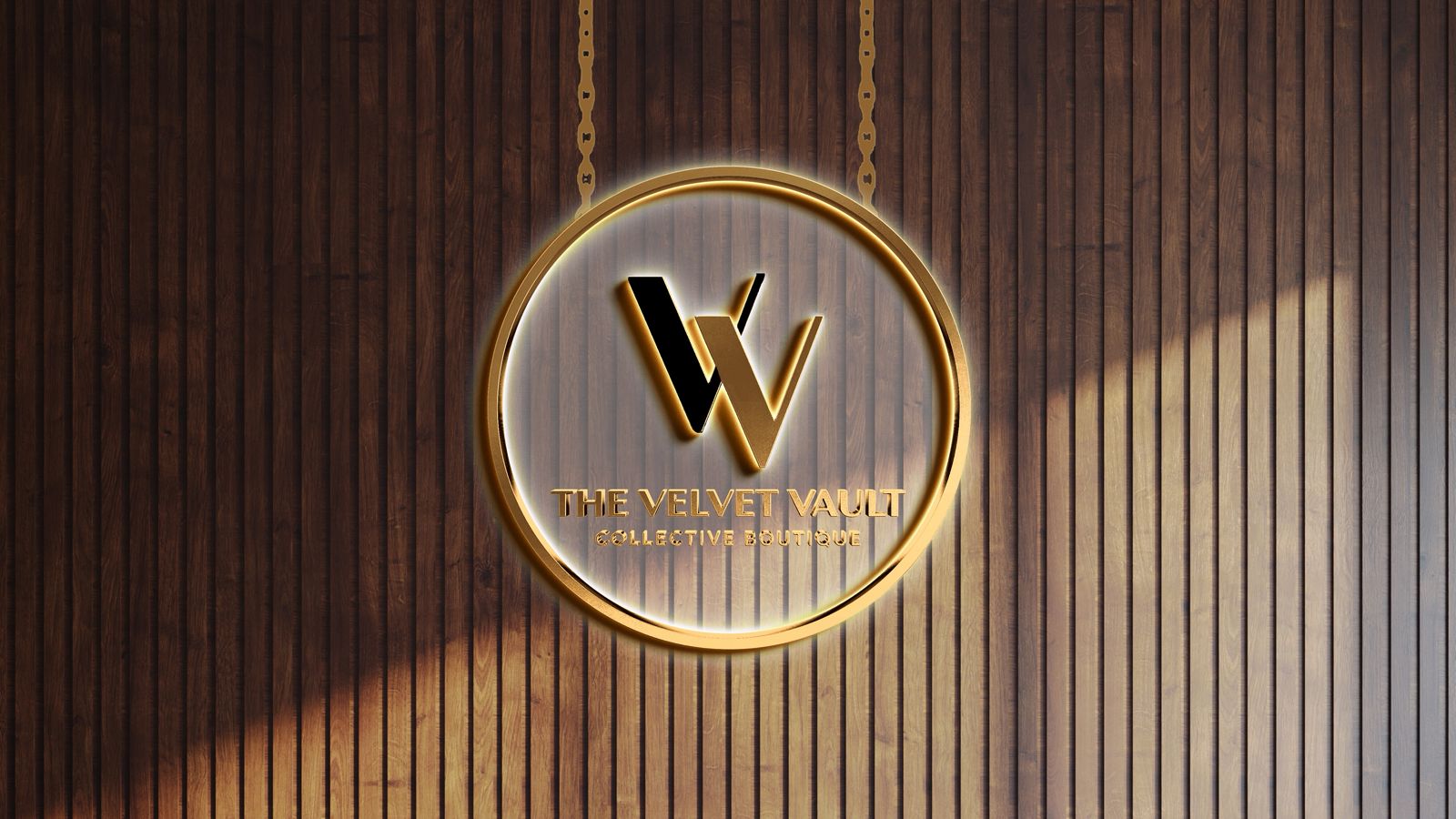 Custom Gold Metal Backlit With Clear Acrylic Plate Sign For Christine