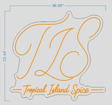 Custom Indoor Neon Sign For Tropical Island Spice - Tonia Campbell