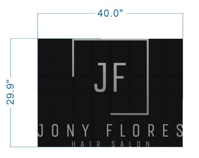 Custom Metal Backlit Sign For Jonatan