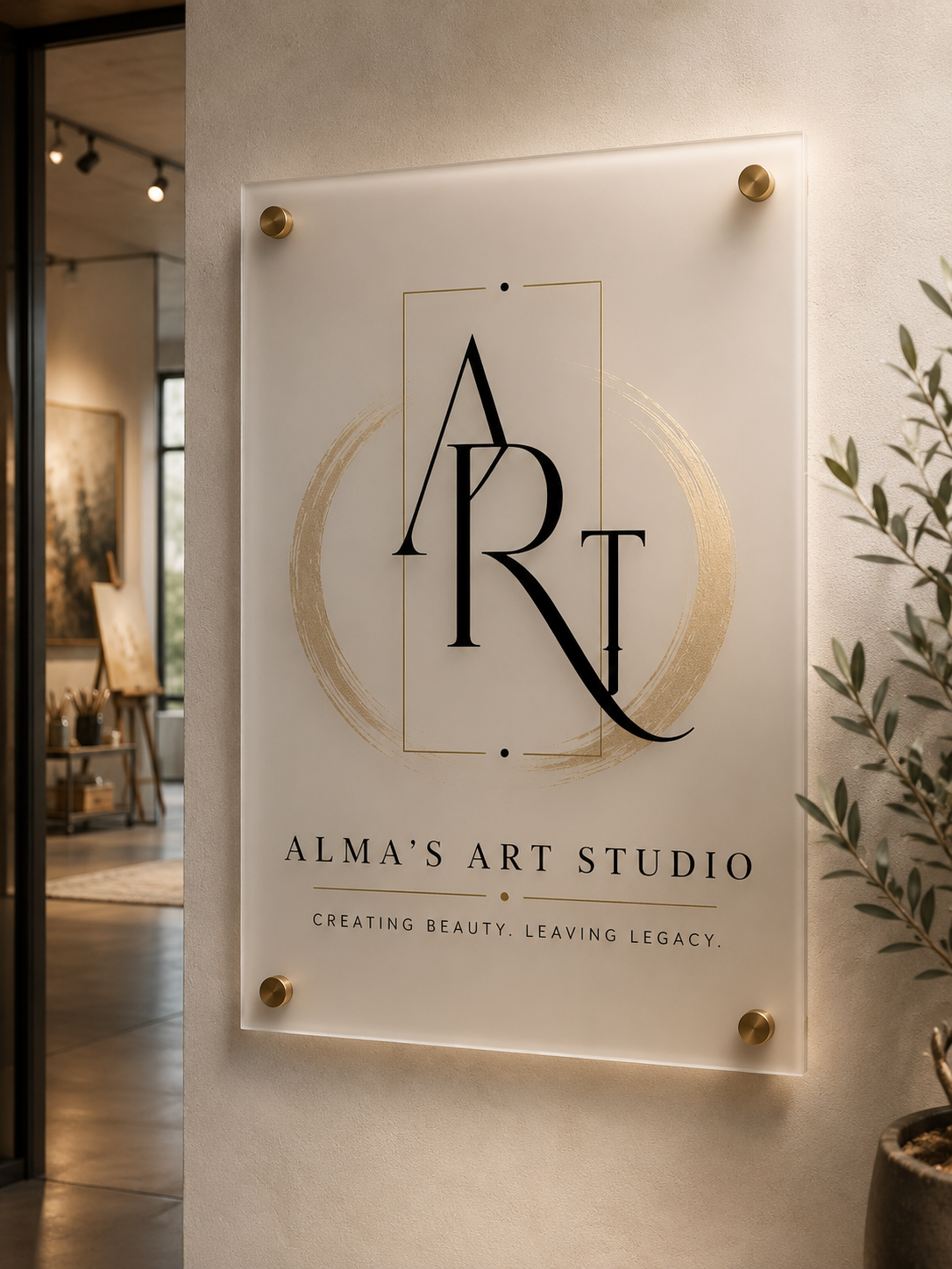 Custom Frosted Acrylic Printed Plate For Alma Rodriguez