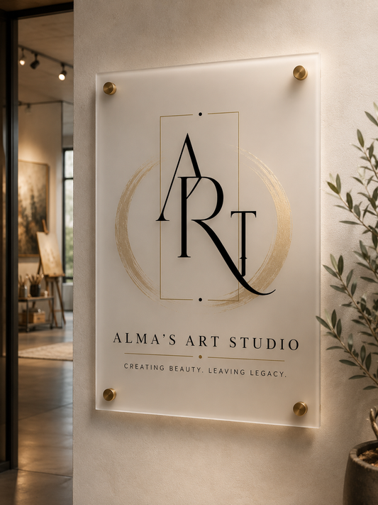 Custom Frosted Acrylic Printed Plate For Alma Rodriguez