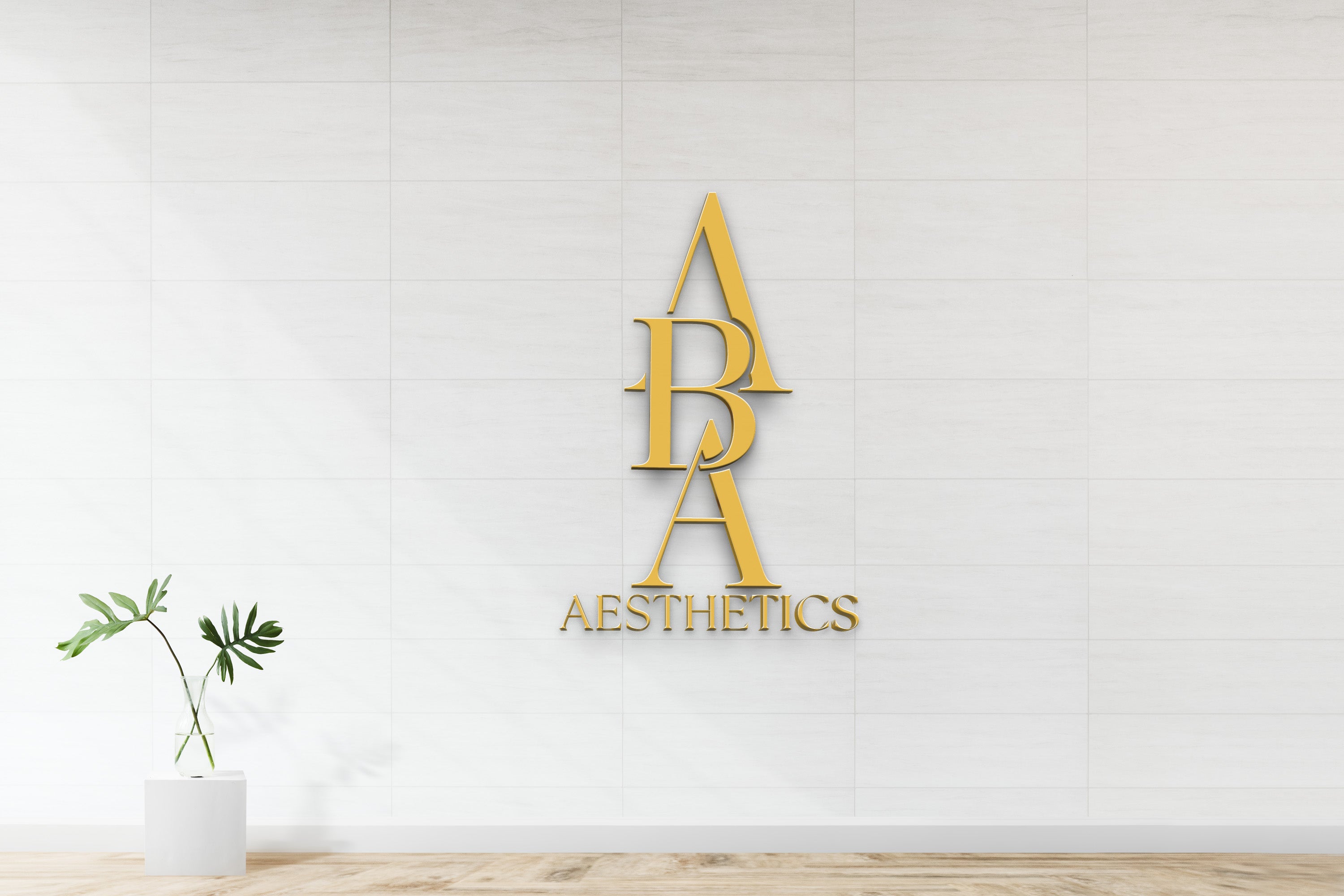 Custom Gold Metal Sign For Alisha