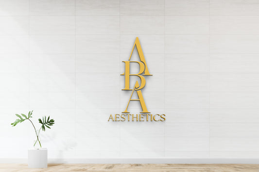Custom Gold Metal Sign For Alisha