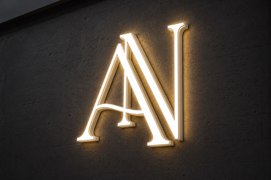 Custom Acrylic Full Lit Sign For Emilee Boger