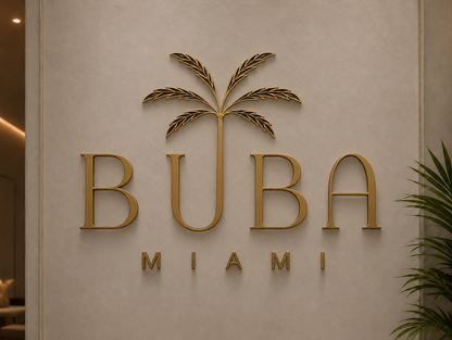Custom 3D Gold Metal Nonlit Sign For Shani Shagan