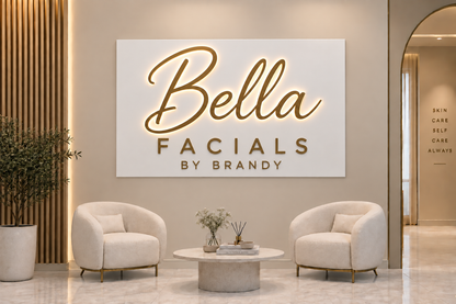 Custom 3D Acrylic Backlit With Backplate Sign For Brandy Reilly