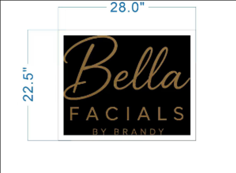 Custom 3D Acrylic Backlit With Backplate Sign For Brandy Reilly