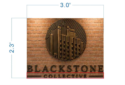 Custom 3D Metal Nonlit With Metal Backboard (circle) Tonja Stapleton