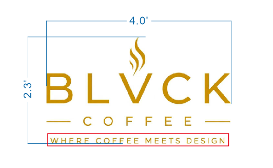 Custom 3D Gold Metal Backlit Sign For Aleksandra