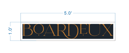 Custom 3D Metal Backlit With Gold Metal Backboard Sign For Rachel McDougall