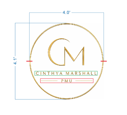 Custom Gold Metal Backlit Sign For Cinthya Marshall - Volt Signs