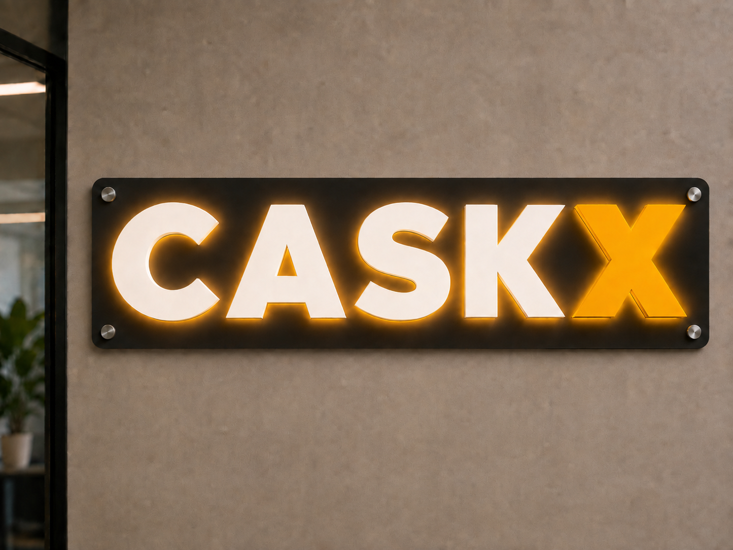 Two Custom 3D Acrylic Backlit With Acrylic Backplate Signs For Jordan Miller