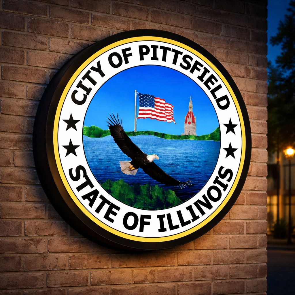 Custom Single Sided Light Box Sign For Mayor