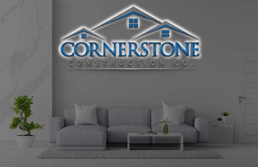 Custom Metal Backlit Sign For Melaney