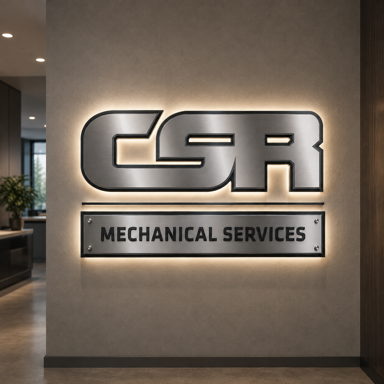 Custom 3D Metal Backlit Sign For Chris Lewis