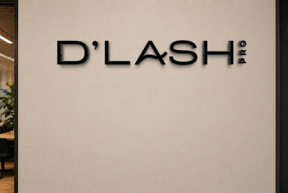 Custom 3D Metal Nonlit Sign For Debora Noleto Macedo