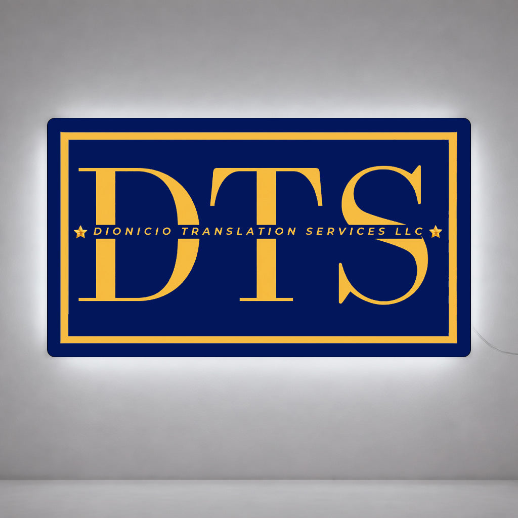 Two Custom UV Printed Acrylic Backlit & Nonlit Signs For Carmen Dionicio