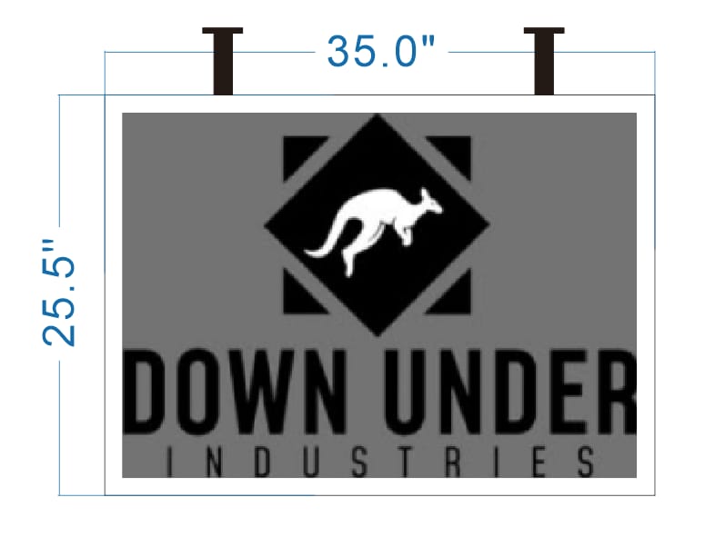 Custom 3D Double Sided Backlit Sign For  Rod Graf