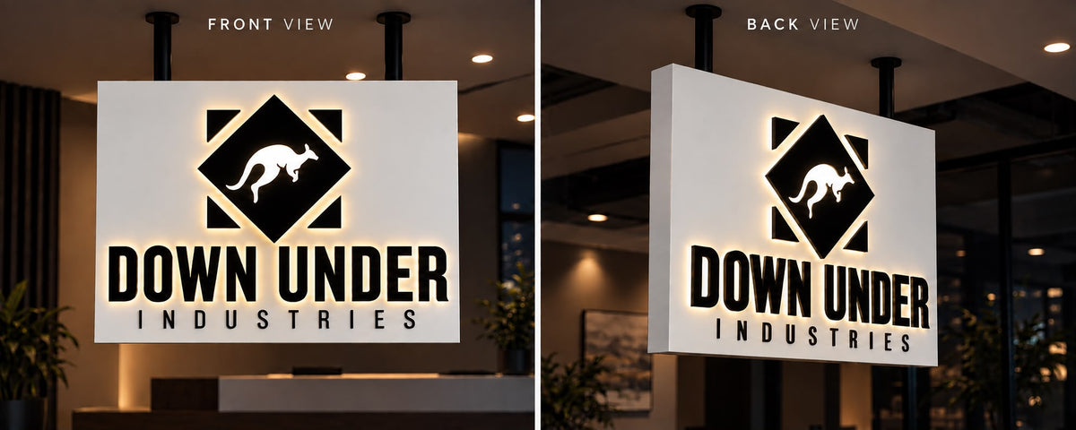 Custom 3D Double Sided Backlit Sign For  Rod Graf
