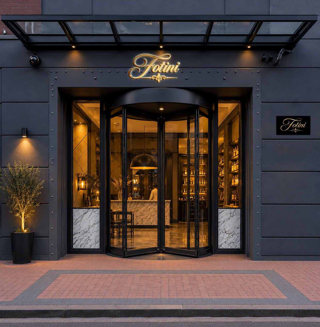 Custom Gold Metal Backlit Sign For Ethan Ding