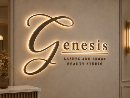 Custom 3D Acrylic Backlit Sign For Genesis Torres