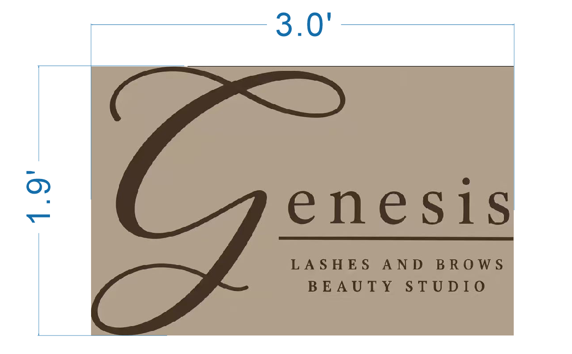 Custom 3D Acrylic Backlit Sign For Genesis Torres