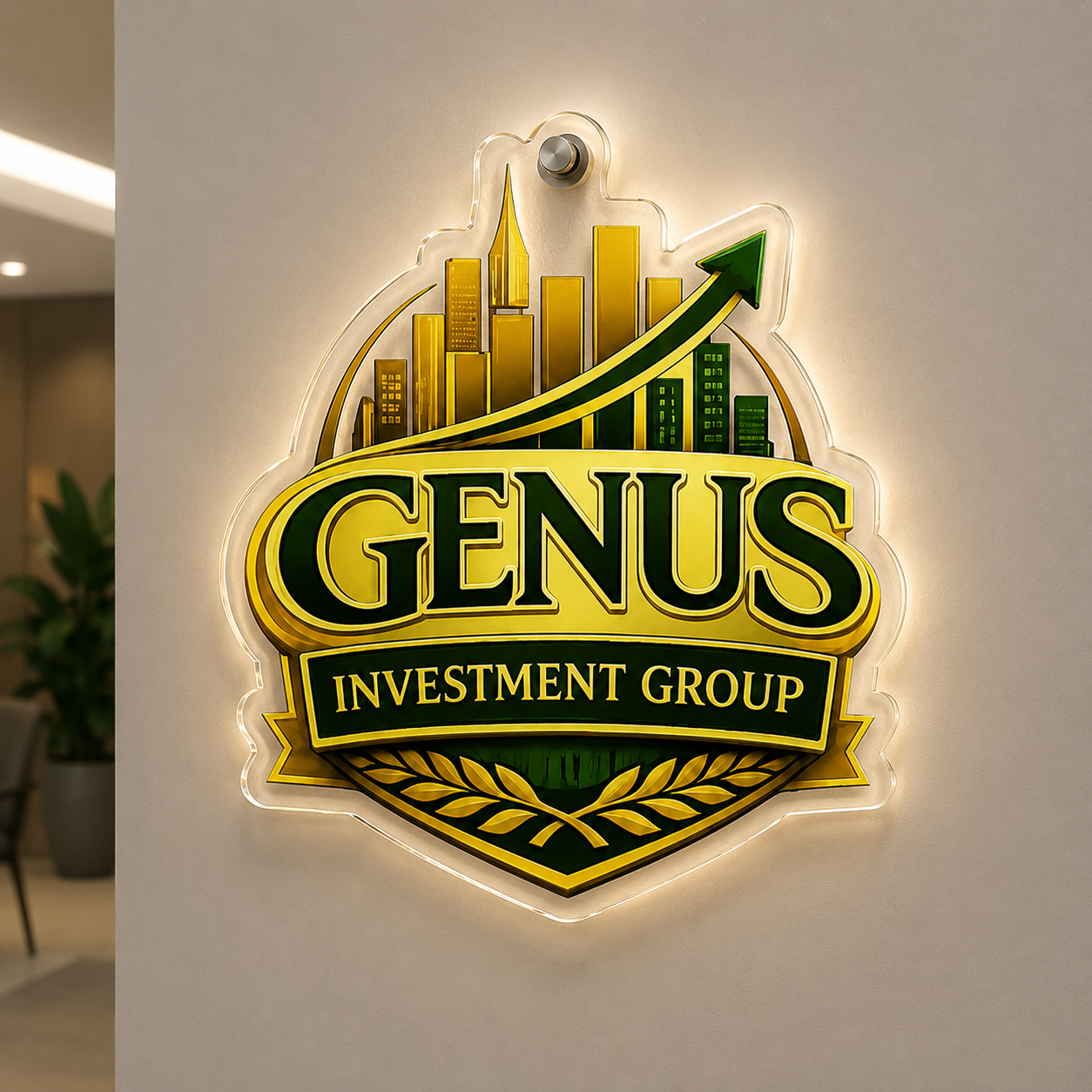 Custom UV Printed Acrylic Backlit Sign For Tyrone Crawley