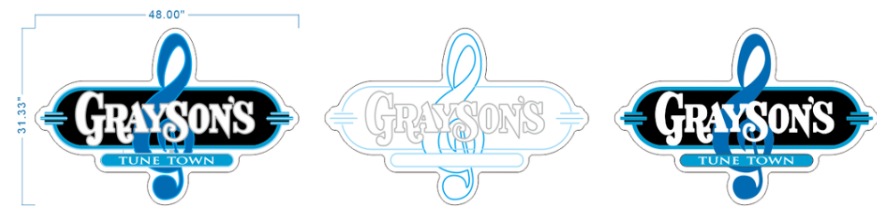 Custom RGB Neon Tube with Black Acrylic Backing Sign For Connor Grayson