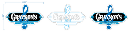 Custom RGB Neon Tube with Black Acrylic Backing Sign For Connor Grayson