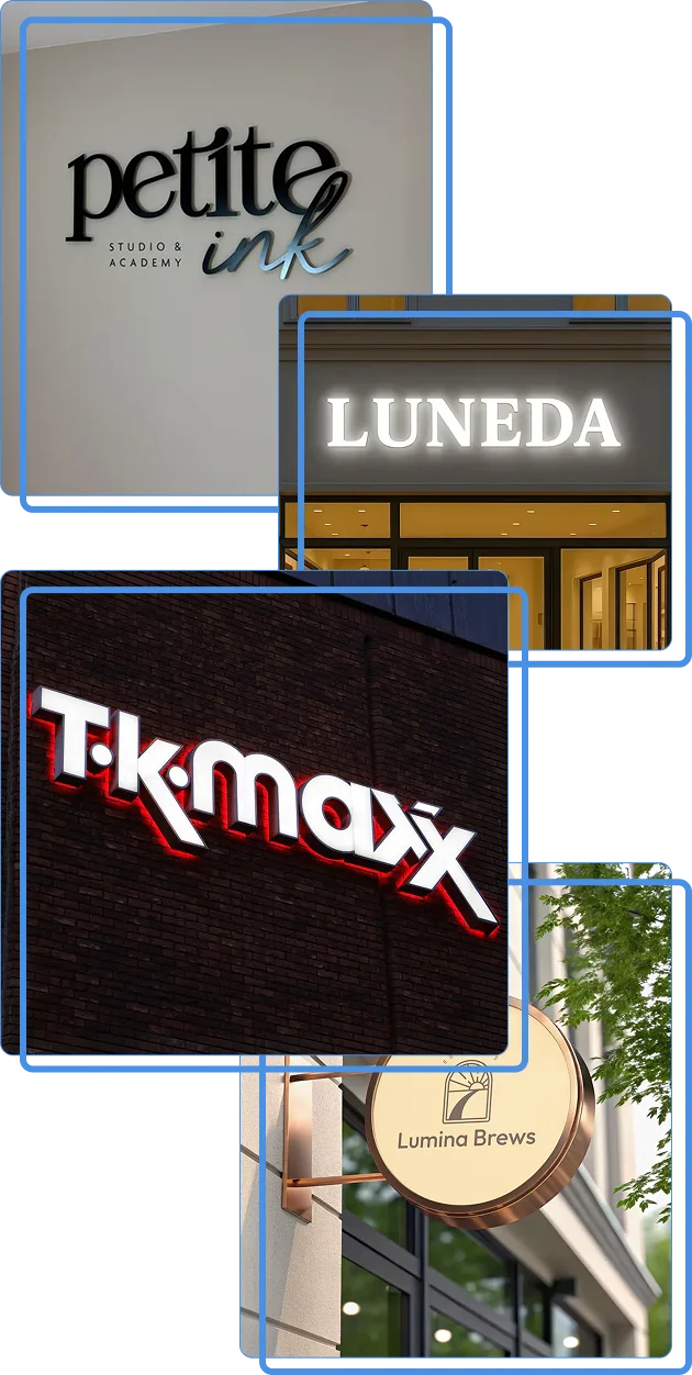 Sign mockup examples