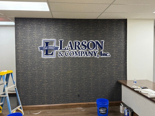 Custom Metal Backlit Sign For Karl