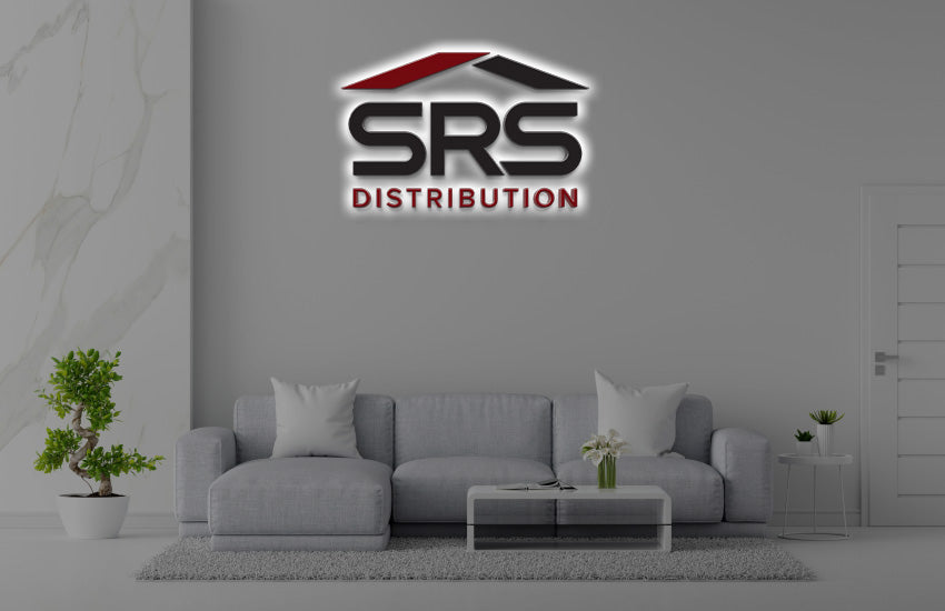 Custom Metal Backlit Sign For SRS DISTRIBUTION