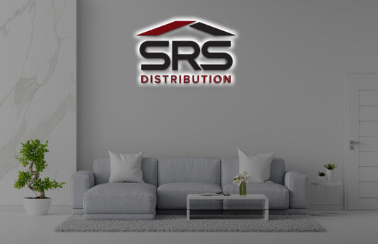 Custom Metal Backlit Sign For SRS DISTRIBUTION