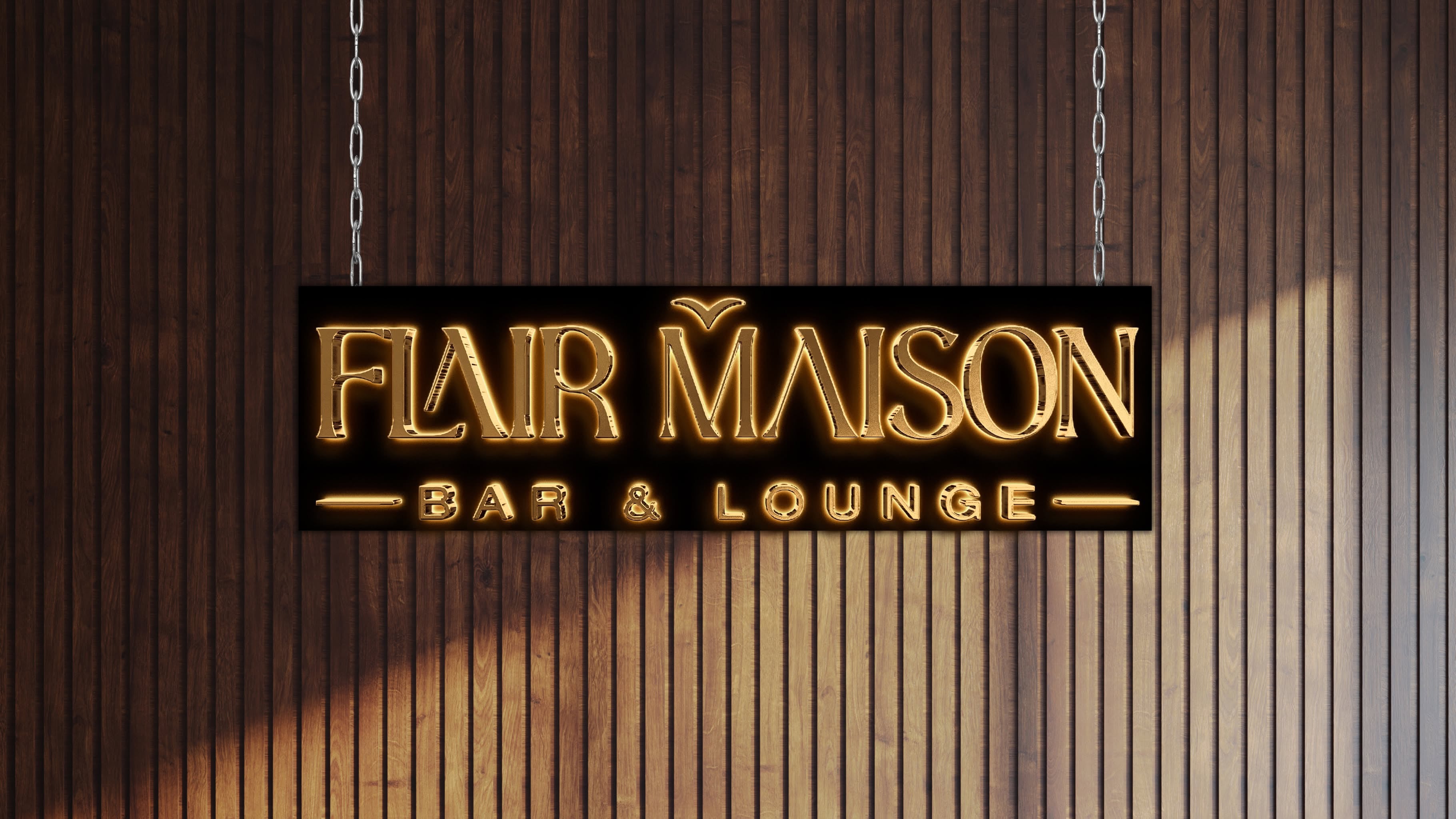 Custom Metal Backlit sign - Kushal Poudel