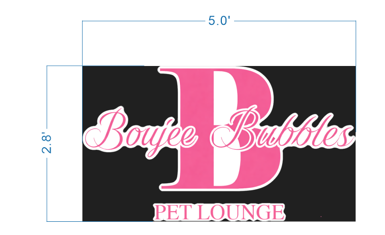 Custom Backlit Sign For Betty - 50% Payment