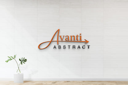 Avanti ABSTRACT custom business sign, main view for custom commercial branding, main view by Volt Signs