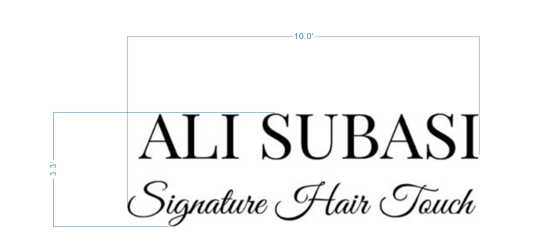 Custom Metal Fornt Lit Sign For Ali - 50% Payment