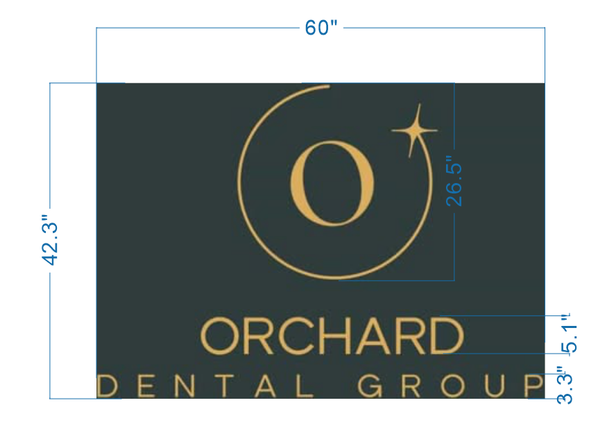 Custom Gold Metal Backlit Sign For Sunny Badyal
