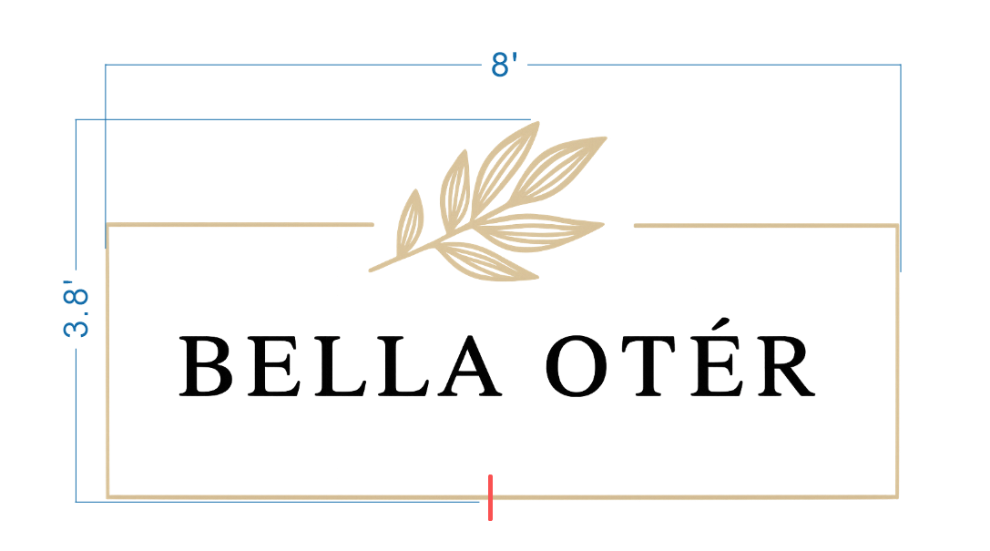 Custom Outdoor Metal Backlit Sign For Alexander