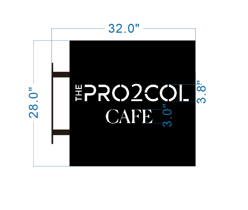 Custom Light Box Sign For PRO2COL