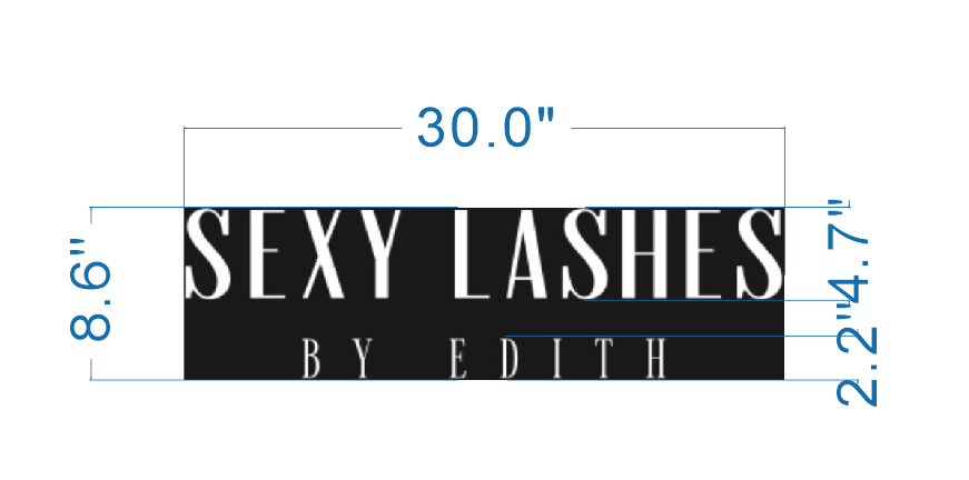Custom Acrylic Backlit Sign For Edith