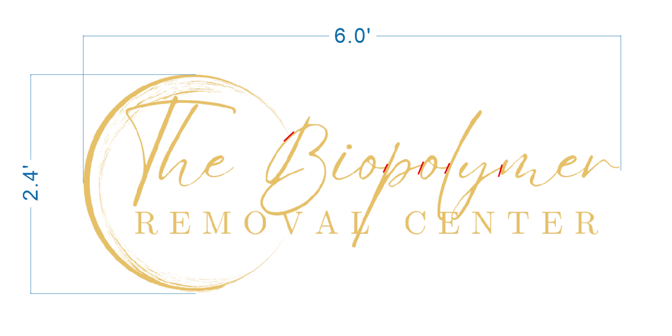 Custom Gold Metal Sign For The Biopolymer Removal Center
