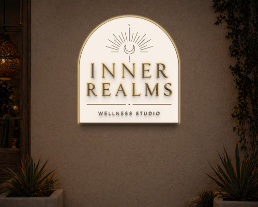 Custom Metal Backlit Sign For Teddy