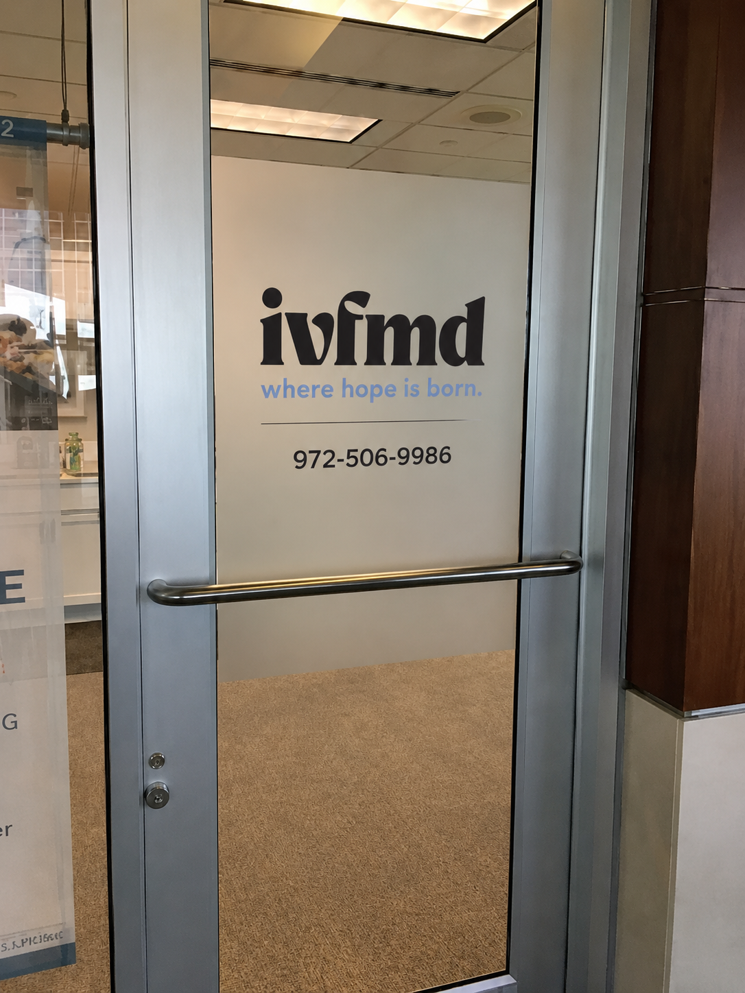 Custom Vinyl Door Sticker For IVFMD - Daniel Ucheoma